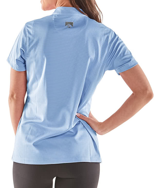Storm Creek Women's Optimist Microstripe Performance Polo - Printed