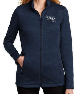 Port Authority Women's Collective Striated Tech Fleece Jacket - Color: River Blue Navy Heather