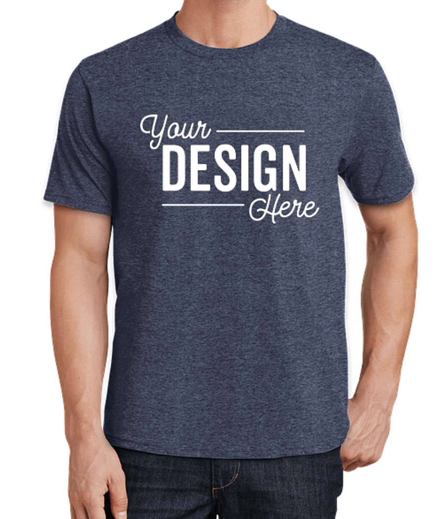 Port & Company Fan Favorite T-shirt in Heather Navy