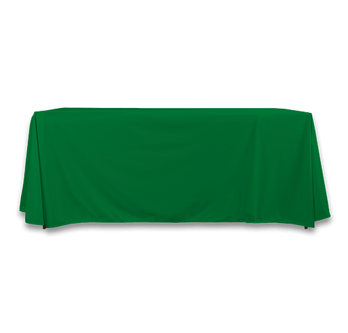 Full Color 6' Premium Throw Tablecloth in Kelly Green