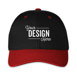 Pacific Headwear Pro-Wool Adjustable Hat - Color: Black / Red