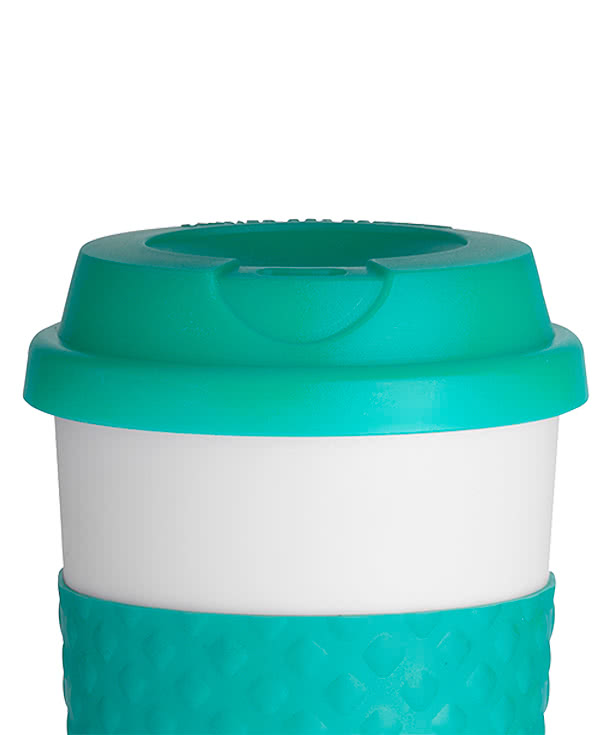 Full Color 16 oz. Wake-Up Classic Plastic Coffee Cup