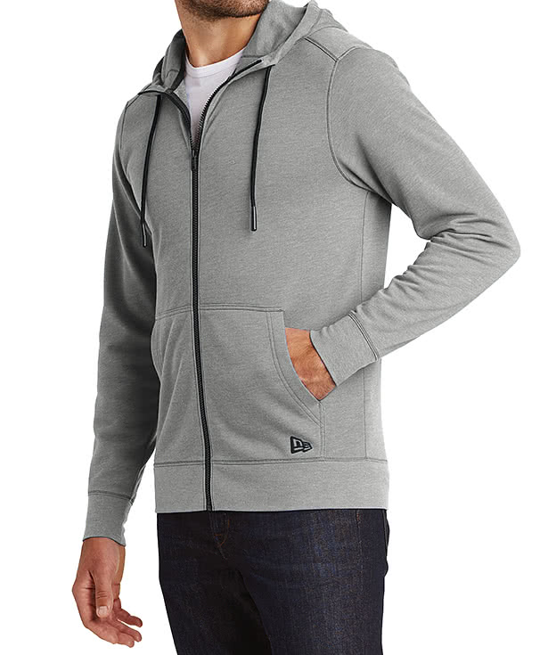 Custom New Era Tri Blend Zip Hoodie Design Full Zip Sweatshirts