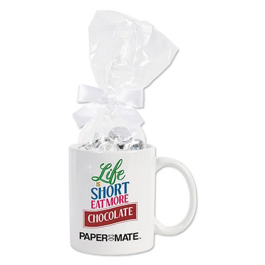 Full Color 11 oz. Ceramic Mug & Sweet Indulgence Gift Set in Kelly Green