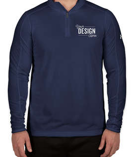 Under Armour Tech Quarter Zip Performance Shirt - Color: Midnight