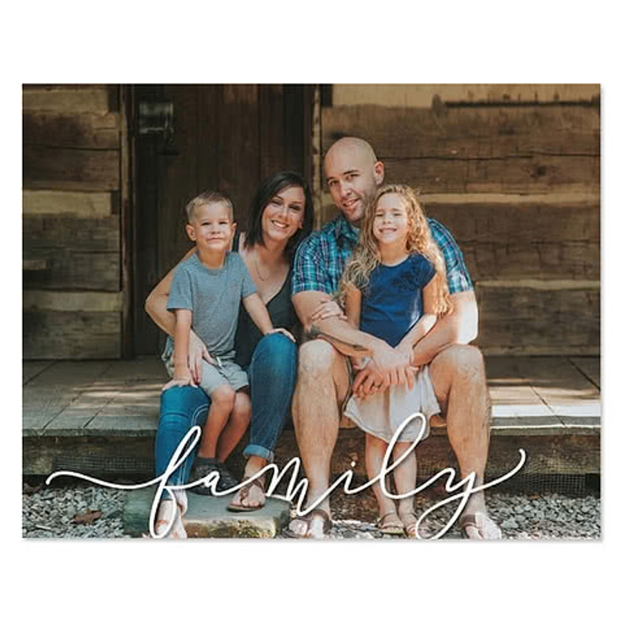 Full Color 16" x 20" Gallery Wrapped Canvas Print in White