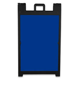 Full Color Signicade Deluxe A-Frame Kit - Color: Royal Blue / Black