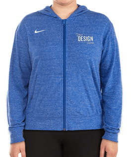 Nike Women's Gym Vintage Zip Hoodie - Color: Team Royal