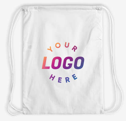 Lightweight 100% Cotton Drawstring Bag-default