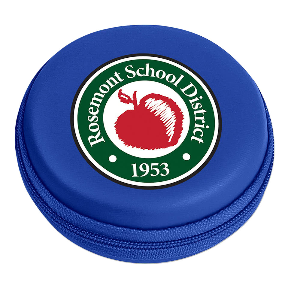 Round Zippered Travel Tech Organizer