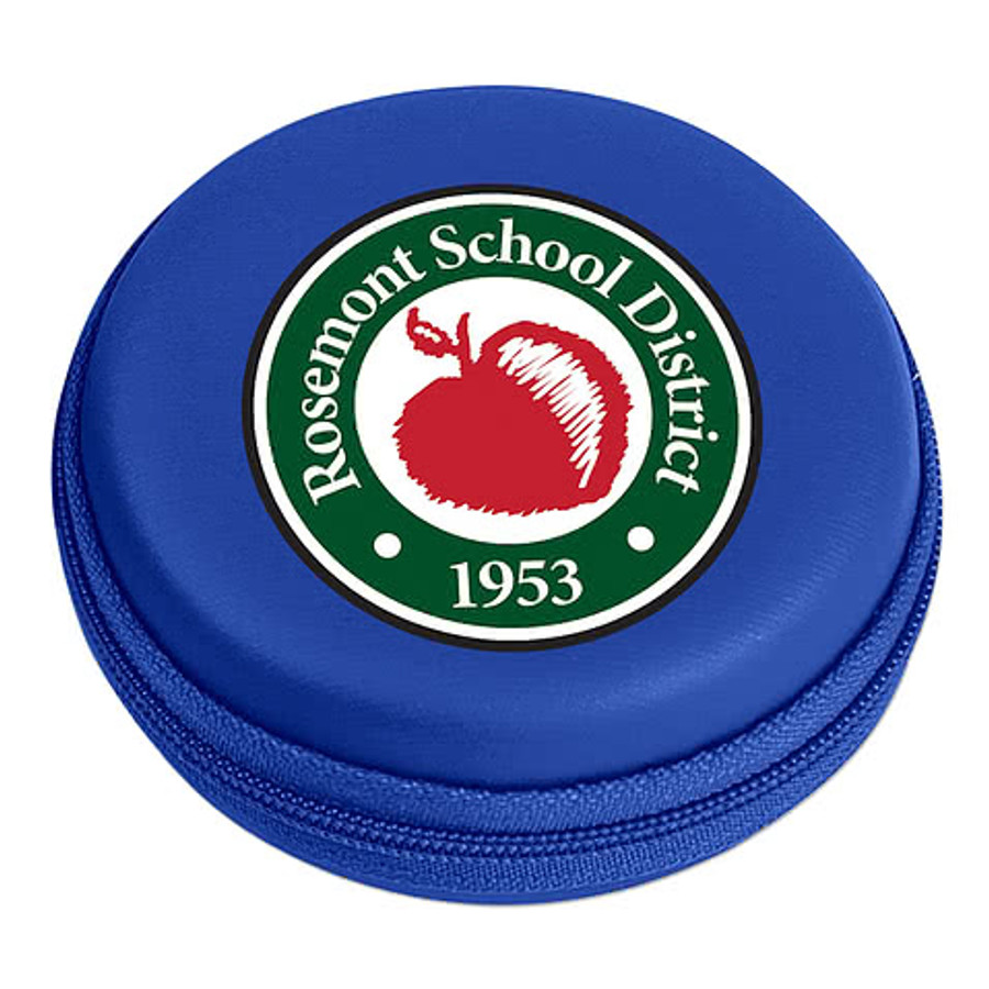 Round Zippered Travel Tech Organizer