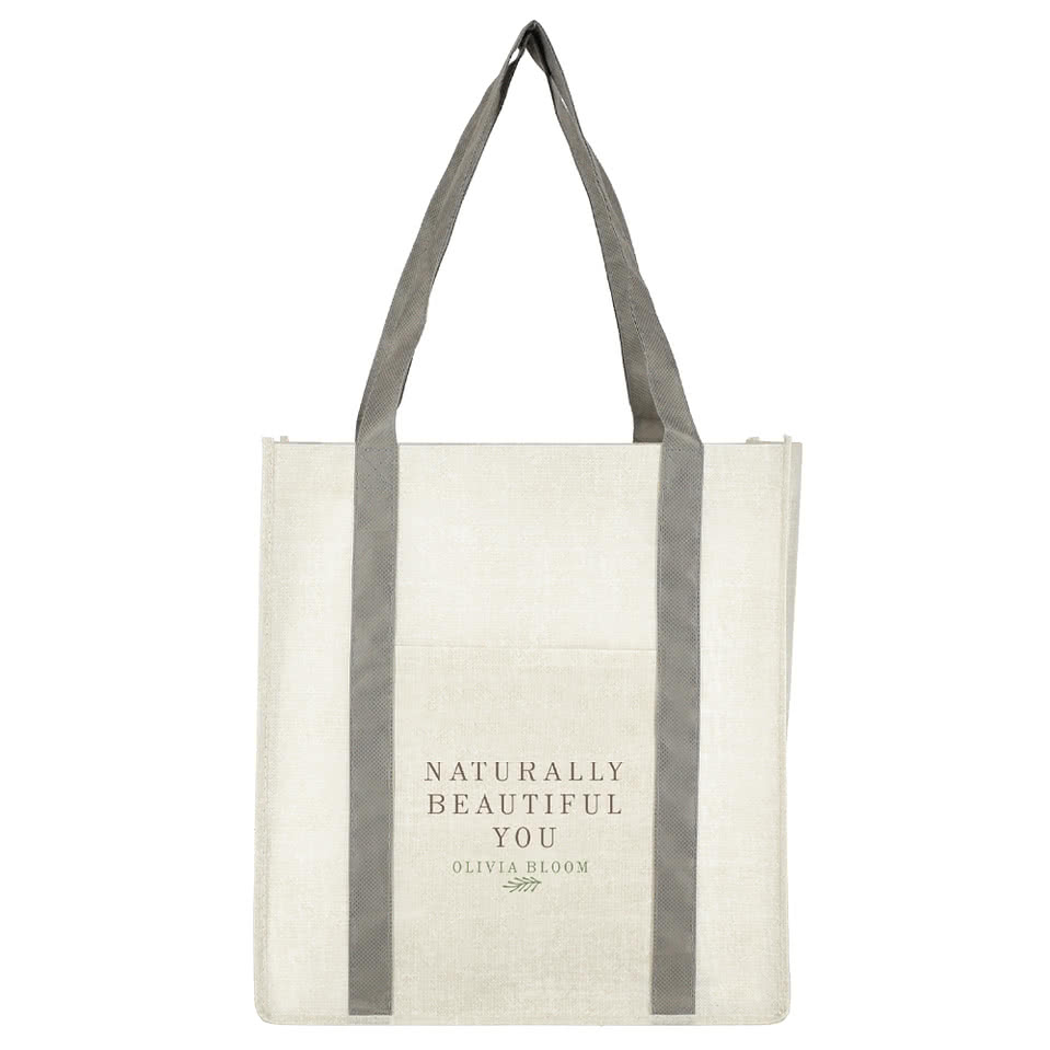 Pluto Recycled Non-Woven Grocery Tote Bag