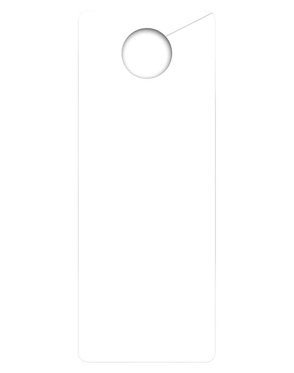 Plastic Door Hanger  - 10 mil