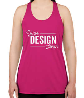 Badger Women's Performance Racerback Tank - Color: Hot Pink