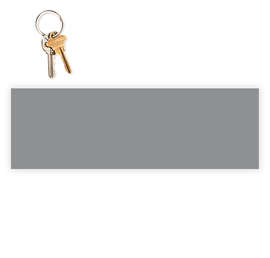 11.5 in. x 3.75 in. Rectangular Bumper Sticker - Color: Metallic Silver