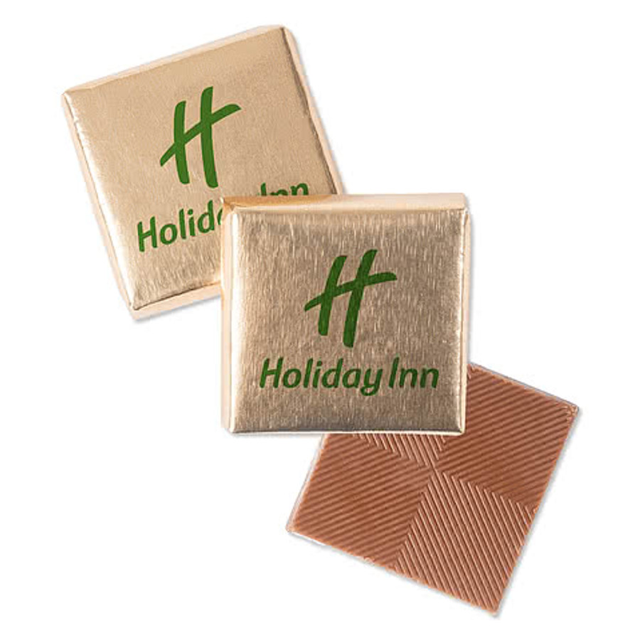 Individually Wrapped Chocolate Squares in White