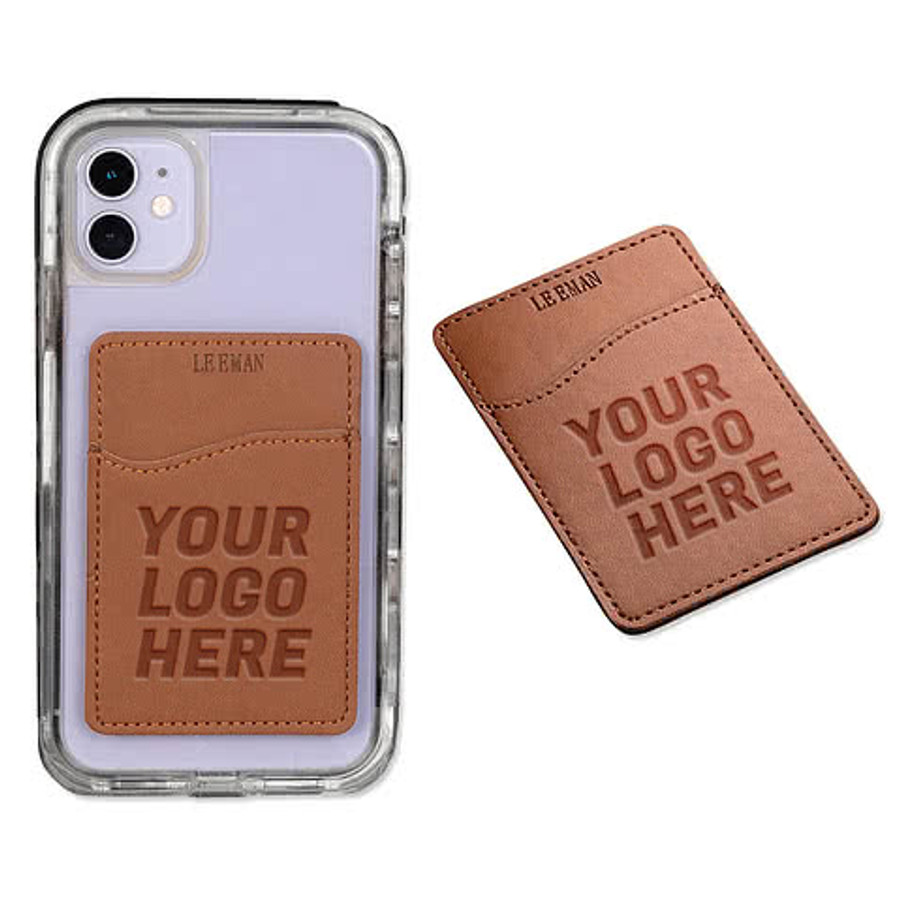 Debossed Tuscany RFID Phone Wallet in Red
