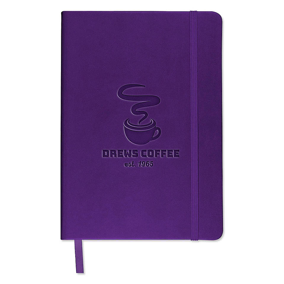 Debossed Leeman Tuscany Hard Cover Notebook