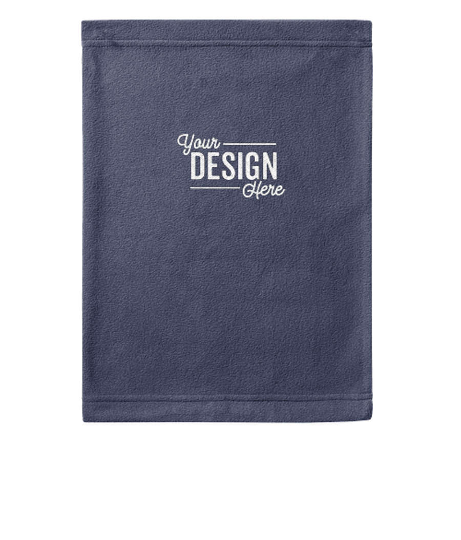 Customized Port Authority Midweight Microfleece Gaiter in True Navy