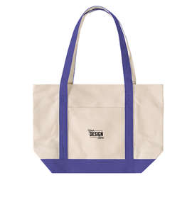 Medium Premium Cotton Canvas Boat Tote - Color: Royal