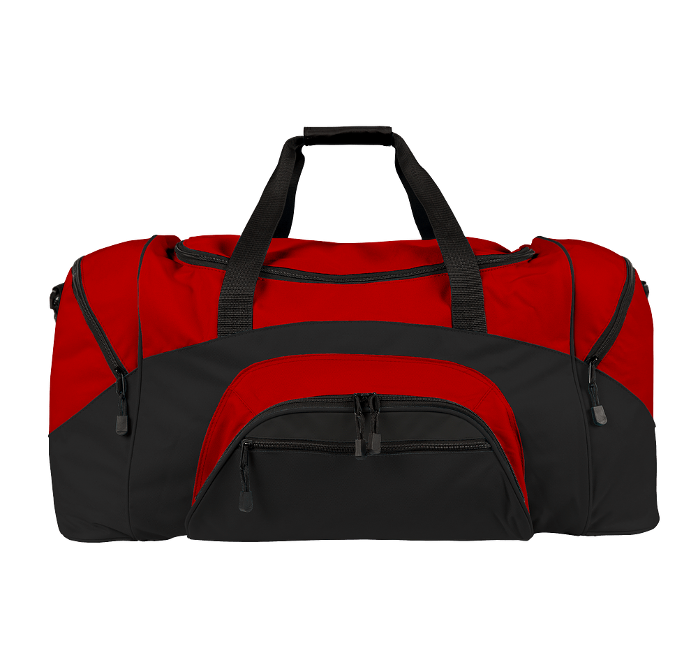 Port Authority Colorblock Gym Bag - Embroidered-default