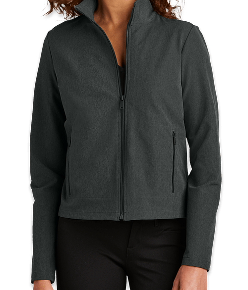 Mercer+Mettle Women's Stretch Soft Shell Jacket in Anchor Grey Heather
