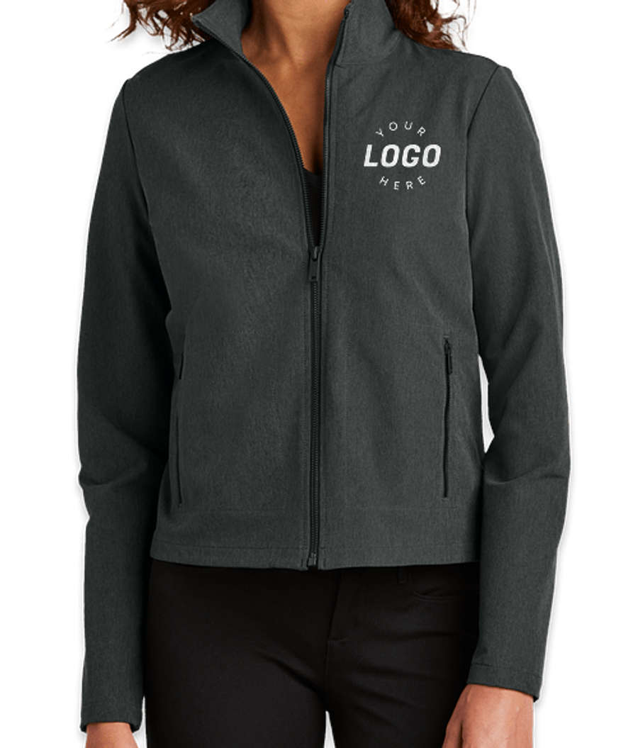 Mercer+Mettle Women's Stretch Soft Shell Jacket in Anchor Grey Heather