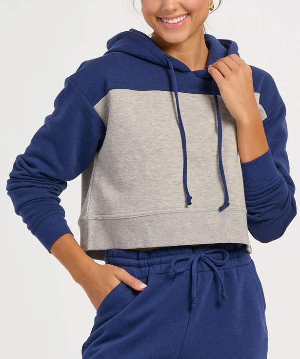 Boxercraft Women’s Cropped Fleece Pullover Hoodie