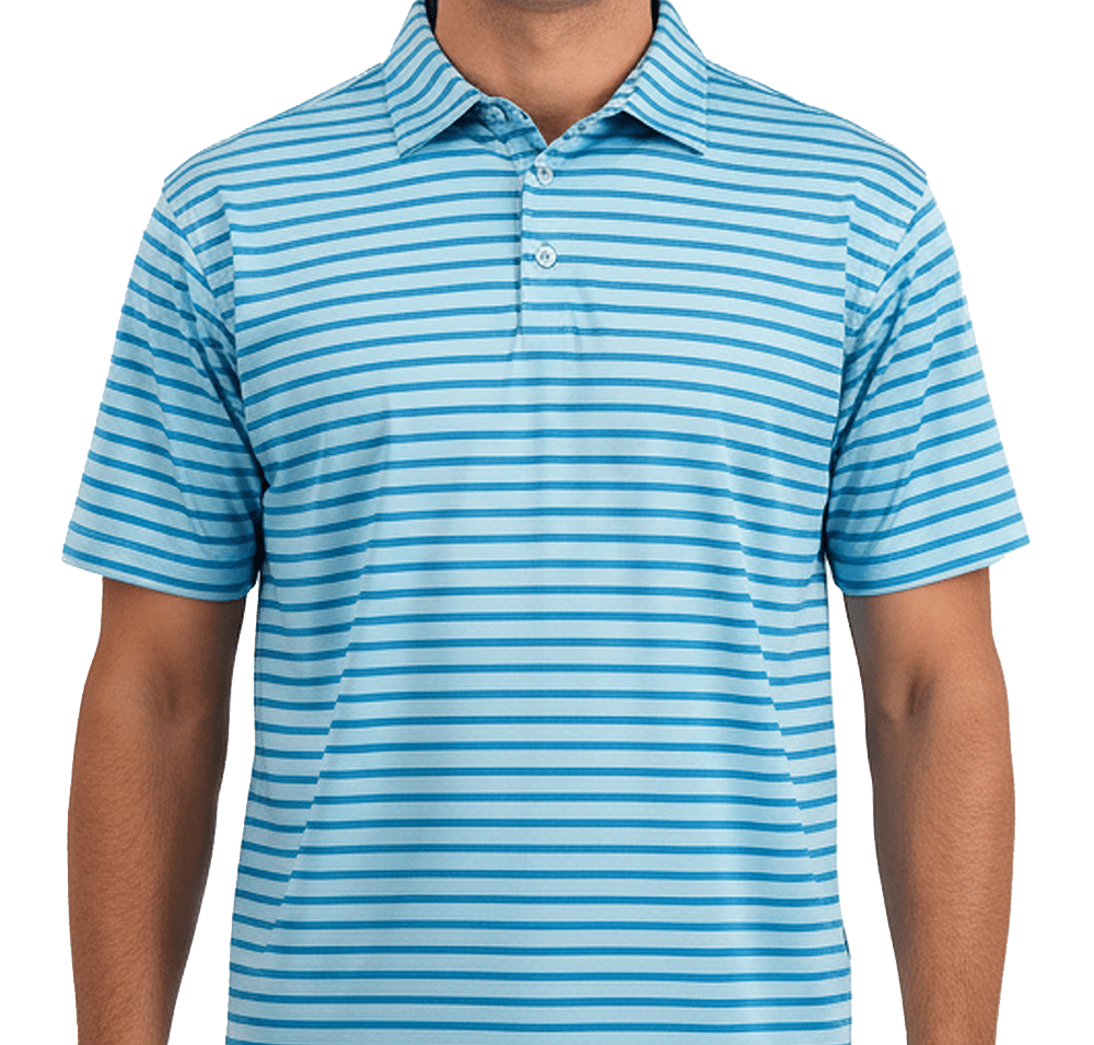 Burnside Recycled Striped Polo-default