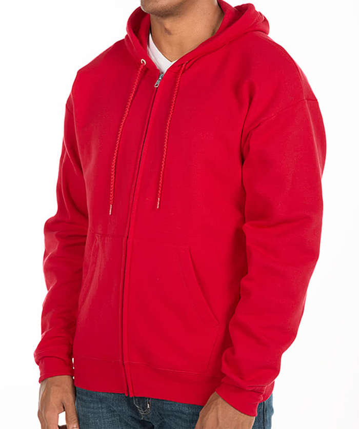 Hanes EcoSmart 50/50 Zip Hoodie - Embroidered