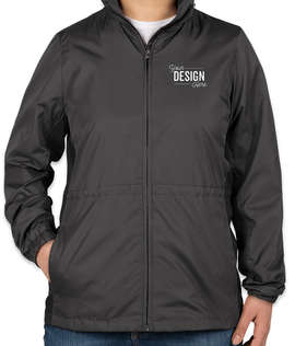 Port Authority Women's Core Colorblock Full Zip Jacket - Color: Battleship Grey / Black