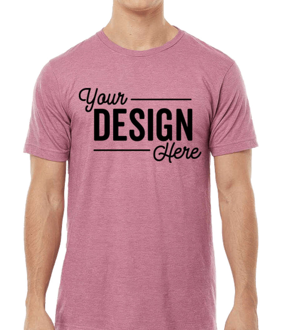 Tultex Fine Jersey Crewneck T-shirt in Heather Cassis