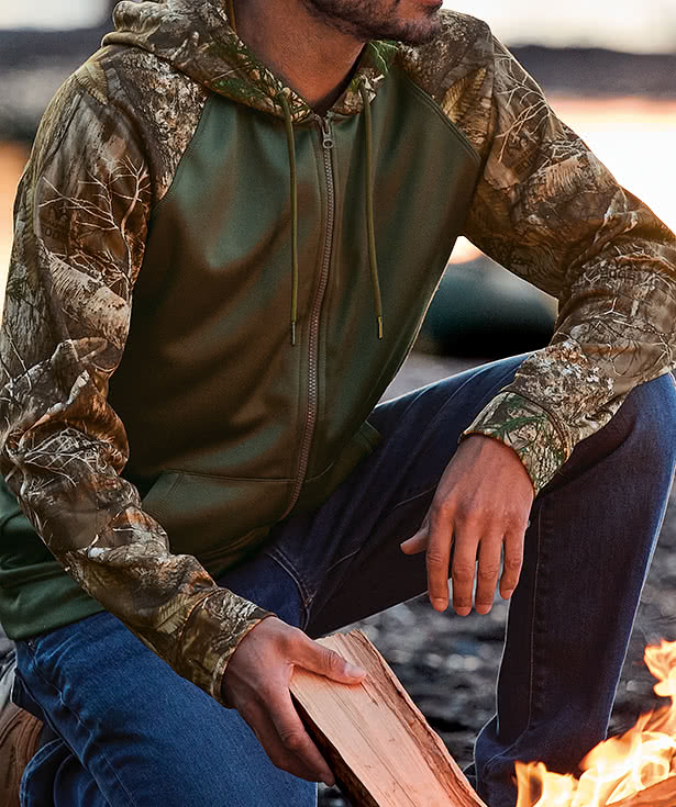 Russell Outdoors Realtree® Colorblock Performance Zip Hoodie