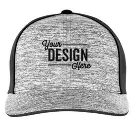 Pacific Headwear Aggressive Heather Trucker Hat - Color: Black / Light Charcoal