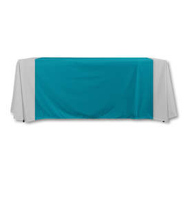Full Color 57" LazerLine Table Runner - Color: Aquamarine