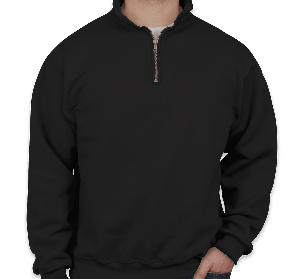 Jerzees Super Sweats 50/50 Quarter Zip Sweatshirt - Embroidered-default