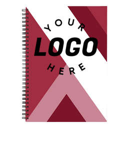 Abstract Linear JournalBooks ® Spiral Notebook - Color: Maroon