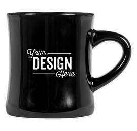 10 oz. Ceramic Diner Mug - Color: Black