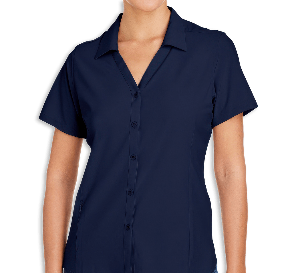 Core 365 Women's Marina Ultra UVP Short Sleeve Shirt - Embroidered-default