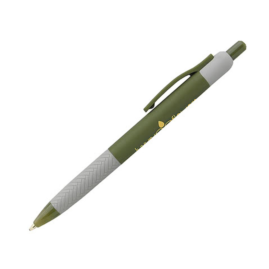 Souvenir Herringbone Recycled Pen (black ink) in Blue