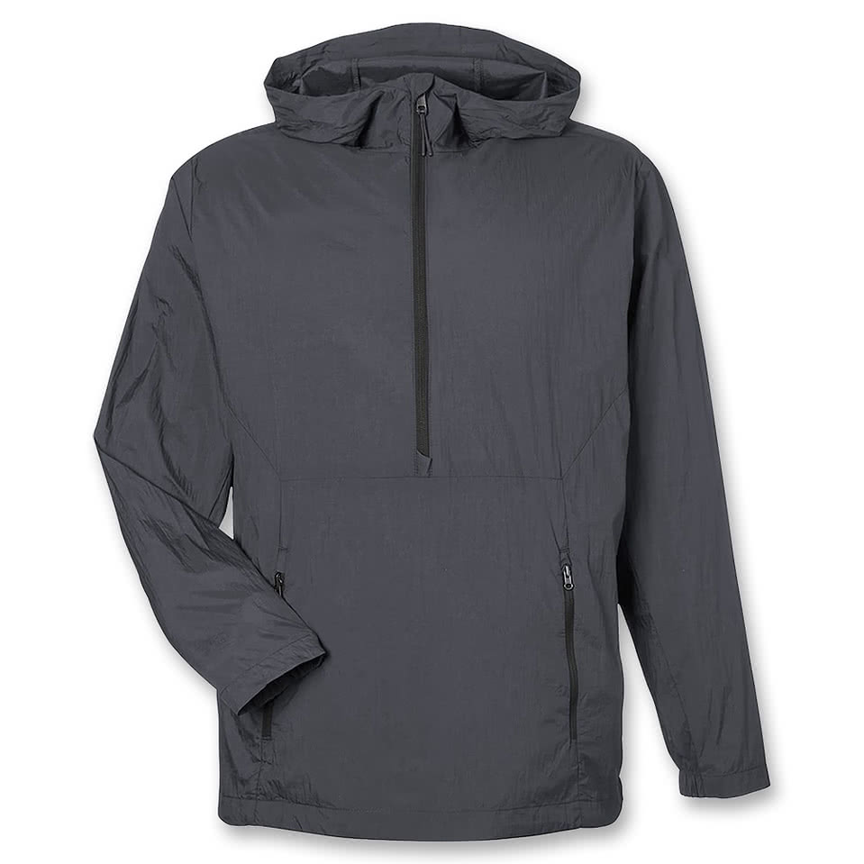 North End Aura Recycled Lightweight Packable Anorak - Embroidered