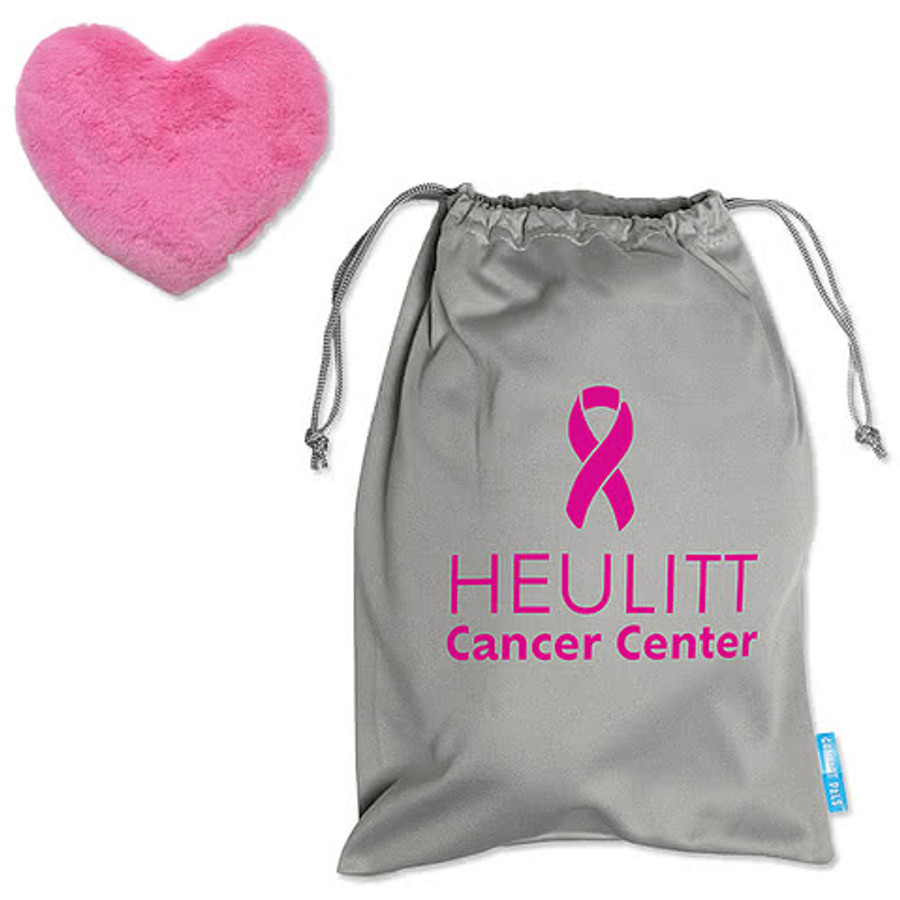 Full Color Comfort Pals Heart Heat Therapy Pad in Gray