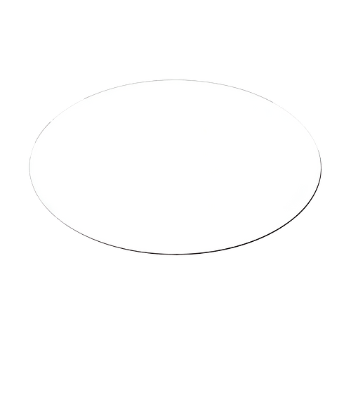 Full Color 5" x 3" Oval Car Magnet in White