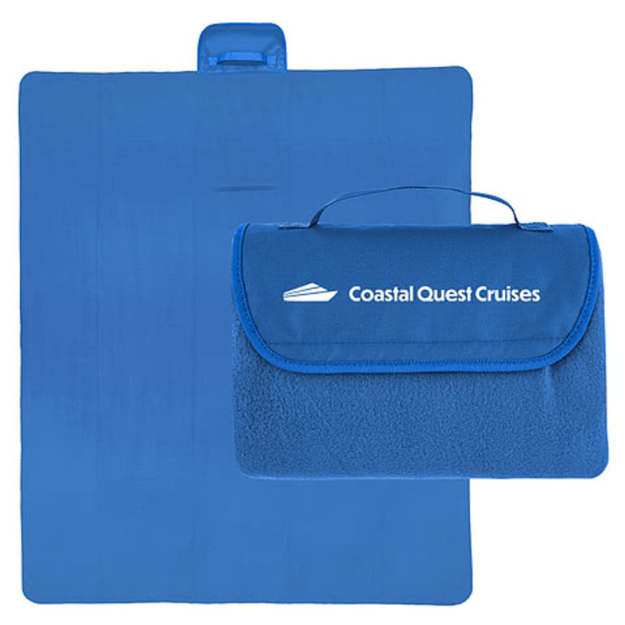 Extra Large Recycled Roll-Up Blanket in BLACK