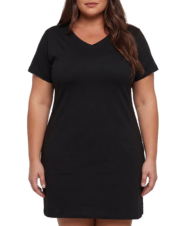 Live & Tell by LAT Women's Fine Jersey V-Neck Cover-Up