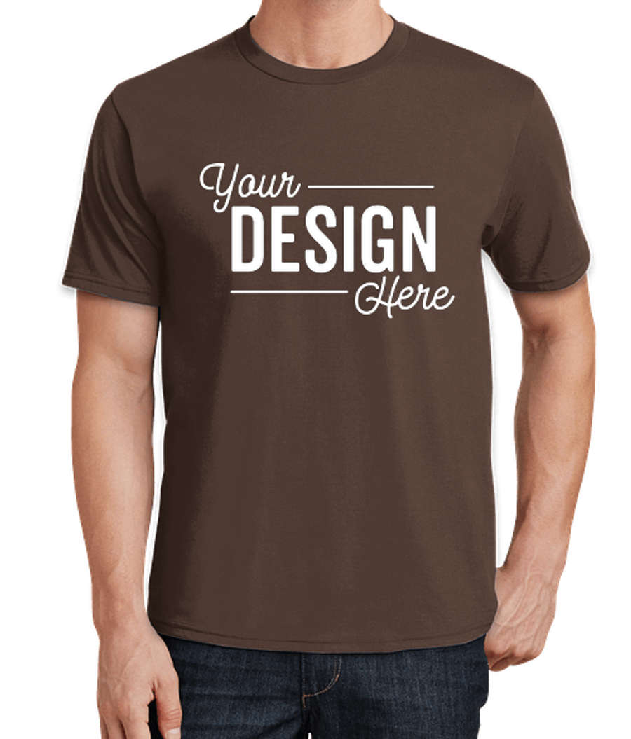 Port & Company Fan Favorite T-shirt in Dark Chocolate Brown