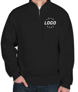 Jerzees Nublend Quarter Zip Sweatshirt - Color: Black