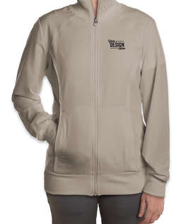 Cherokee Women's Infinity Full Zip Warm-Up Scrub Jacket - Color: Khaki