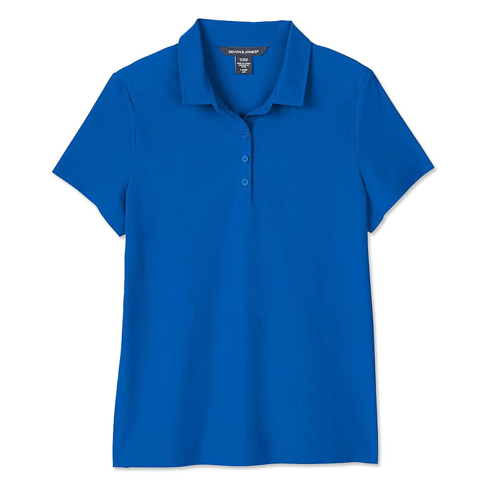 Devon & Jones Women's CrownLux Windsor UPF 50+ Performance Polo - Printed