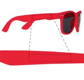 Sun Ray Sunglasses - Color: Red